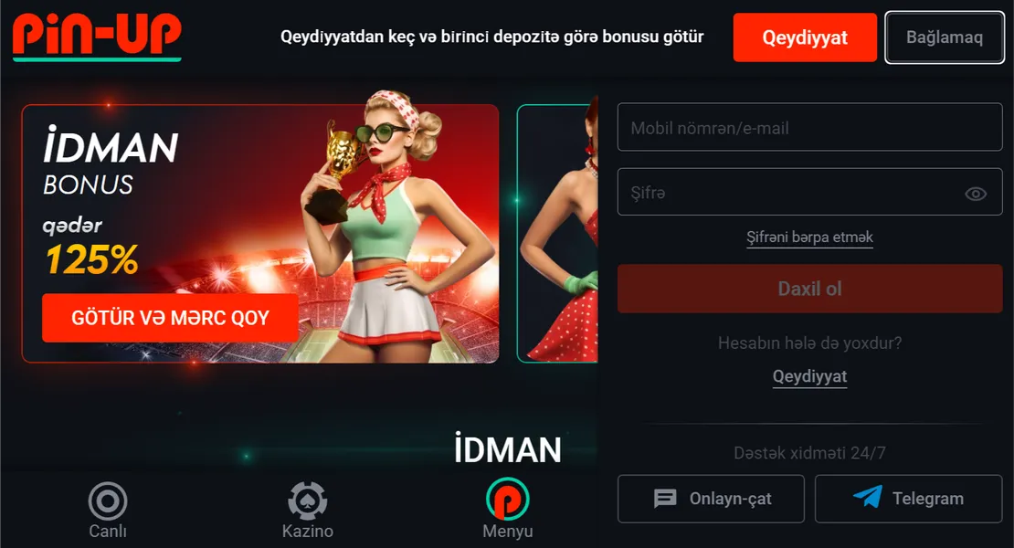 Pin Up Casino giriş haradan etmək lazımdır?